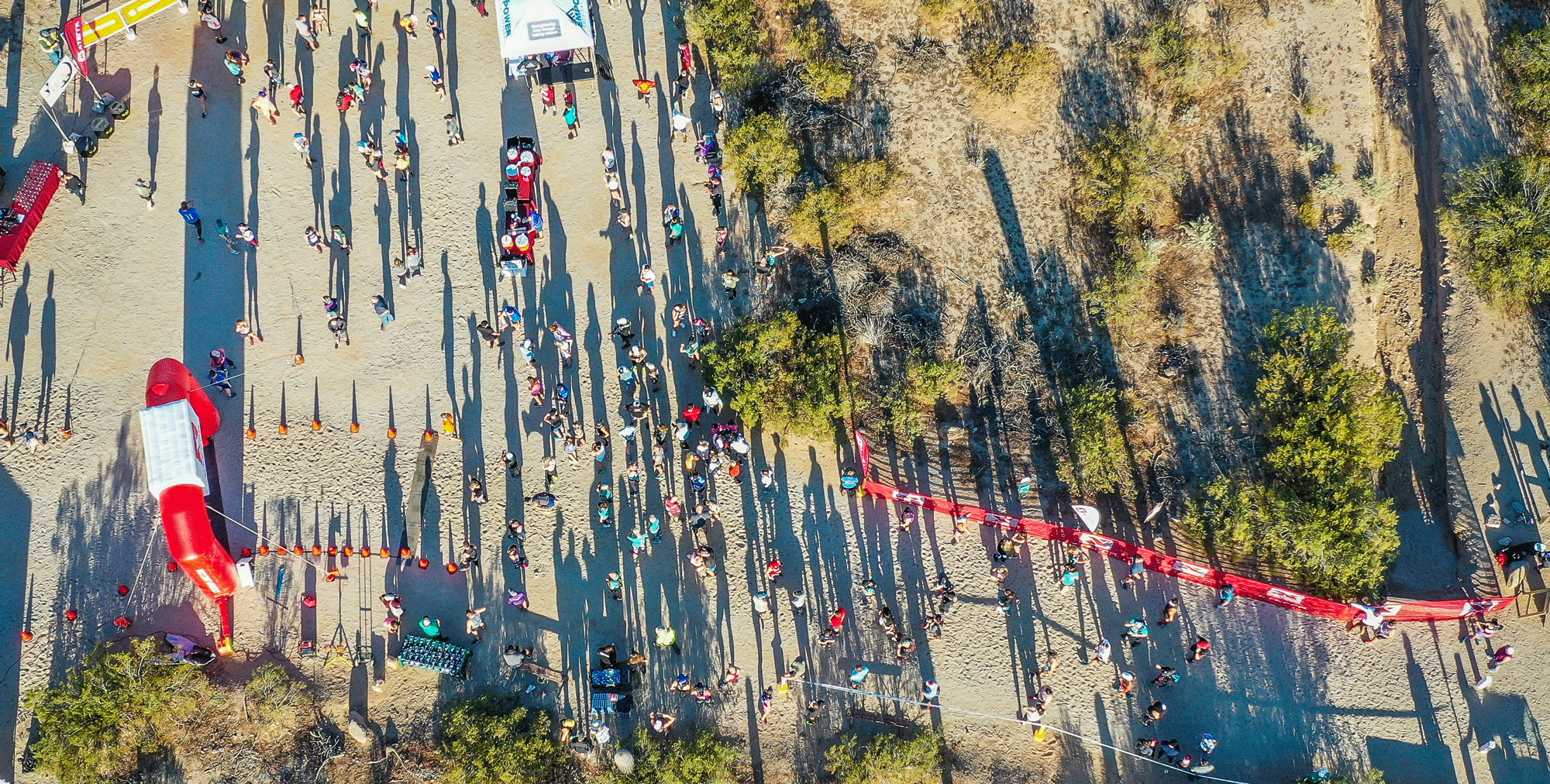 Arizona Trail Run Finish Line from Drone